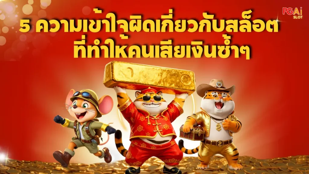 5 ความเข้าใจผิดเกี่ยวกับสล็อต ที่ทำให้คนเสียเงินซ้ำๆ